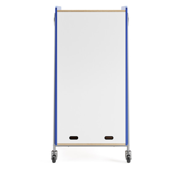 Whiffle mobile cabinet by Safco Products for classroom storage