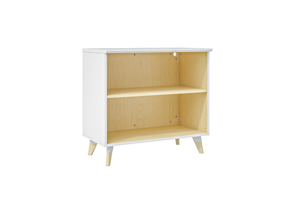 Safco Resi open storage cabinet in white laminate for classrooms