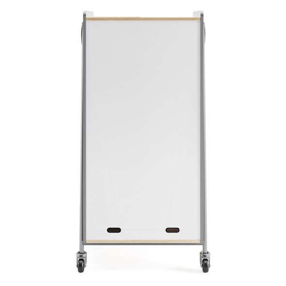 Whiffle mobile storage cart in gray for classroom organization – Safco