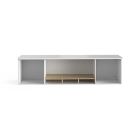 Safco Resi Hutch side view showing modular wall-mounted design