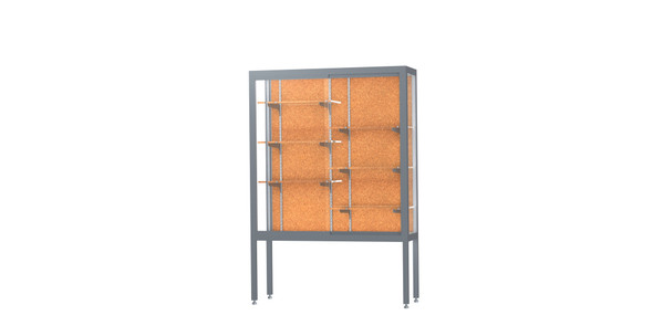 Waddell Challenger display case for school hallways and trophy rooms