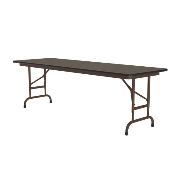 Correll adjustable folding table in Medium Oak for classrooms and therapy centers Correll adjustable folding table in Medium Oak for classrooms and therapy centers