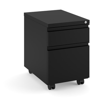 OfficeSource Metal Pedestals 2 Drawer Metal File and Box Pedestal - 22''D
