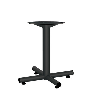 OfficeSource standard height X base conference table base in black finish for modern office meeting rooms
