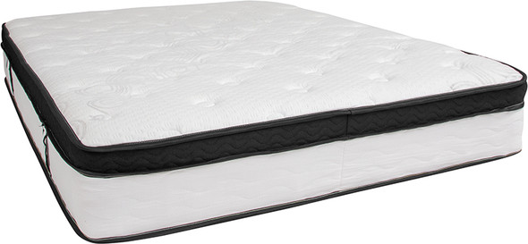 Capri Comfortable Sleep 12 Inch Memory Foam and Pocket Spring Mattress, Queen in a Box