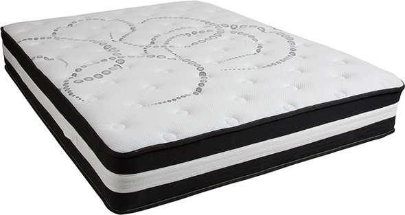 Capri Comfortable Sleep 12 Inch Foam and Pocket Spring Mattress, Queen in a Box