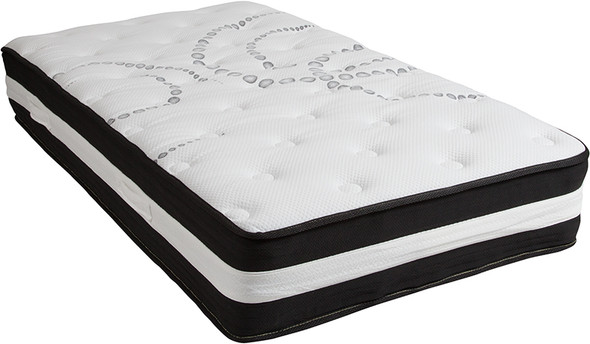 Twin Mattress | Twin Bed Size High Density Foam and Pocket Spring Mattress in a Box