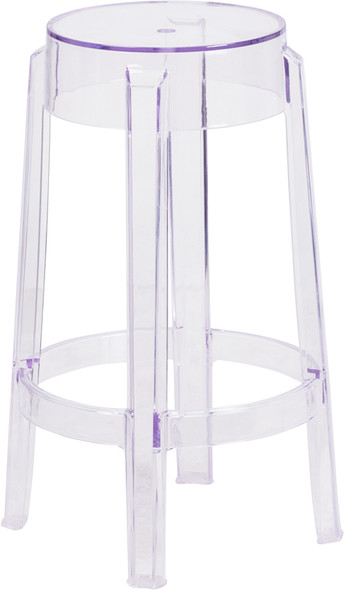 25.75'' High Transparent Counter Height Stool