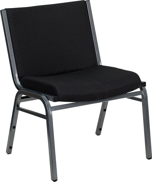 TYCOON Series Big & Tall 1000 lb. Rated Black Fabric Stack Chair