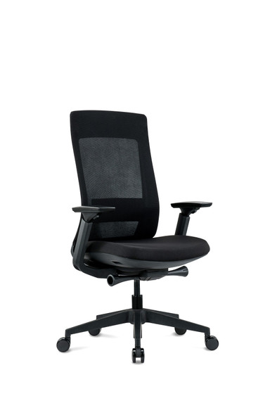 Eurotech Seating Elevate Black Frame Black Fabric Mesh Chair