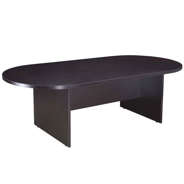 Boss 71W X 35D Race Track Conference Table, Mocha