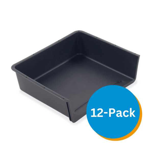 Plastic Book Box Accessory, Black - Set of 12