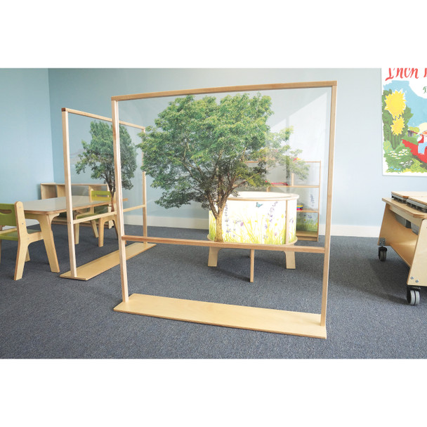 NATURE VIEW FLOOR STANDING PARTITION 48W