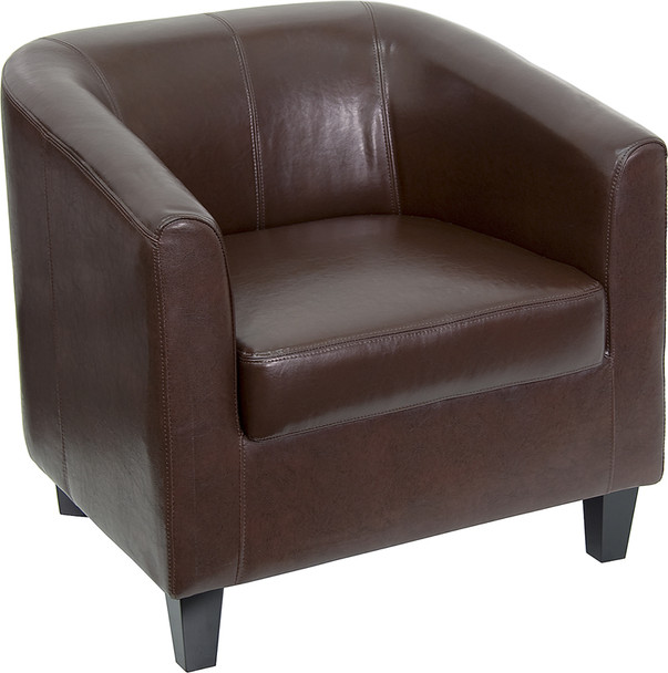 Brown Leather Lounge Chair