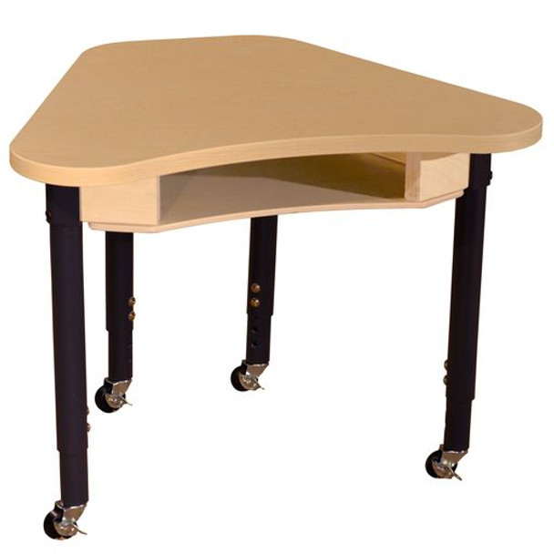 Mobile Synergy 24" x 30" High Pressure Laminate Deep Desk with Adjustable Legs