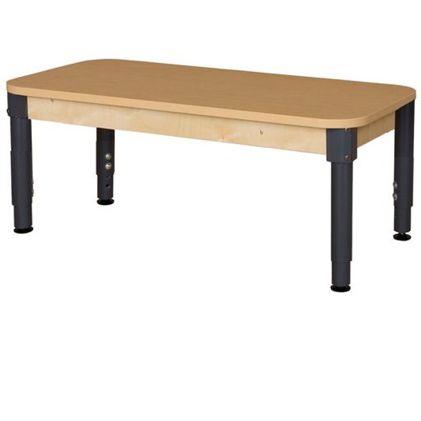 24" x 36" Rectangle High Pressure Laminate Table with Adjustable Legs