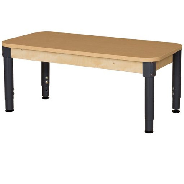 24" x 48" Rectangle High Pressure Laminate Table with Adjustable Legs