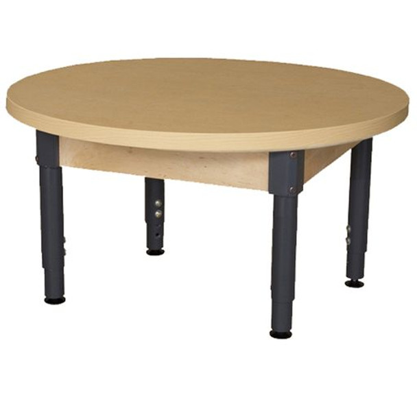 36" Round High Pressure Laminate Table with Adjustable Legs