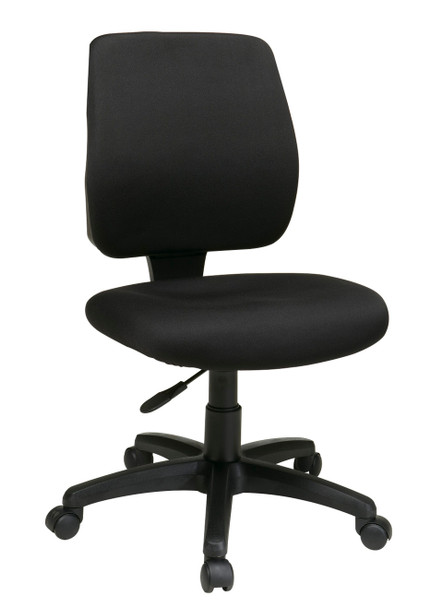 Task chair with no arms