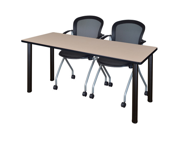 Kee Training Table With 2 Cadence Nesting Chairs