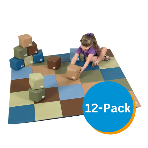 Patchwork Mat and 12 Piece Block Set - Woodland