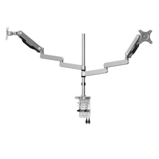 Dual Monitor Arms - Silver