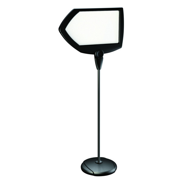MasterVision Arrow Dry-Erase Sign Stand, 17" X 25", Black