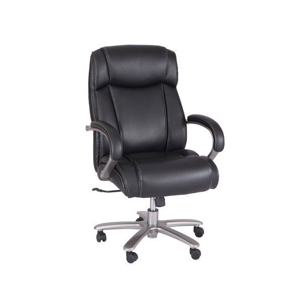 Safco Lineage Big & Tall High-Back Task Chair in Black bonded leather for school offices and therapy rooms Safco Lineage Big & Tall High-Back Task Chair in Black bonded leather for school offices and therapy rooms