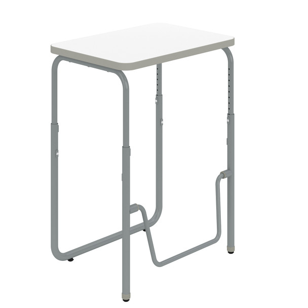 AlphaBetter student desk in Gray Nebula laminate for classrooms and therapy spaces