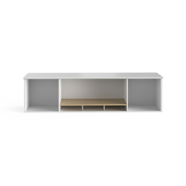 Safco Resi Hutch side view showing modular wall-mounted design