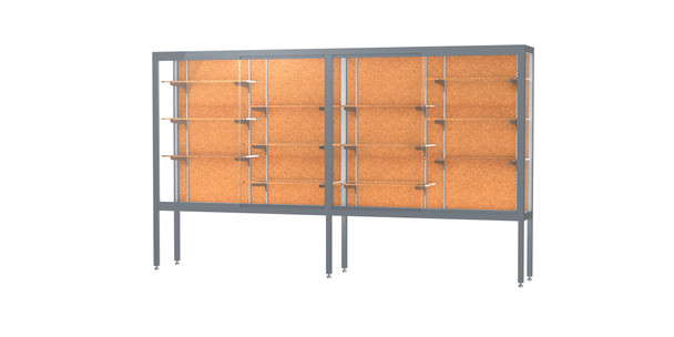 Waddell Challenger trophy case for school hallways and lobbies