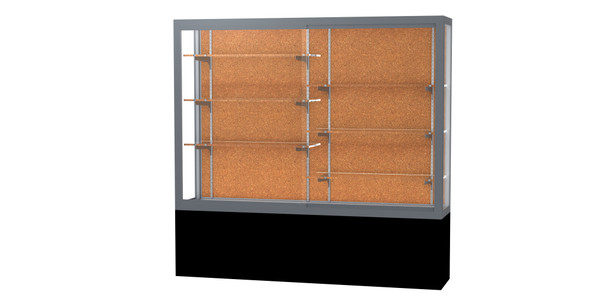 Waddell Challenger 1300 display case with white back for school hallways