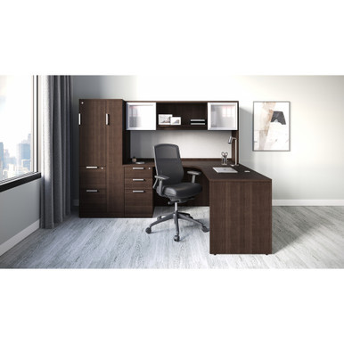 OfficeSource OS Laminate Collection L Shape Typical