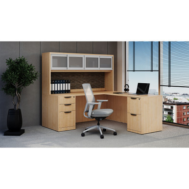 OfficeSource | OS Laminate | L Shape Typical - OSTYP127
