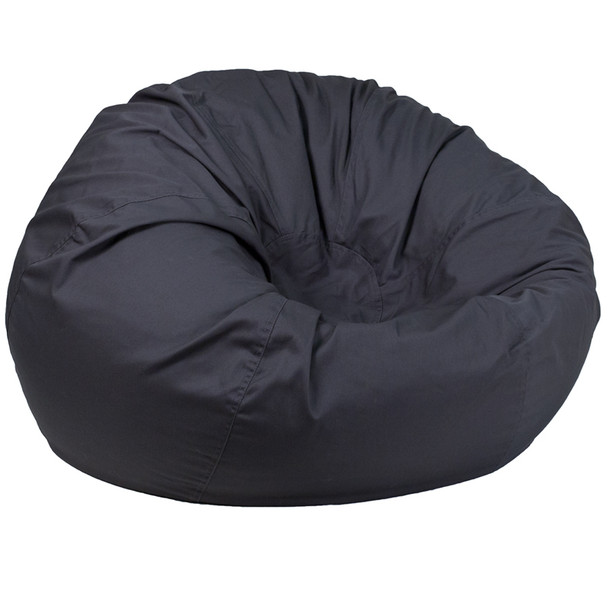 Oversized Solid Gray Bean Bag Chair