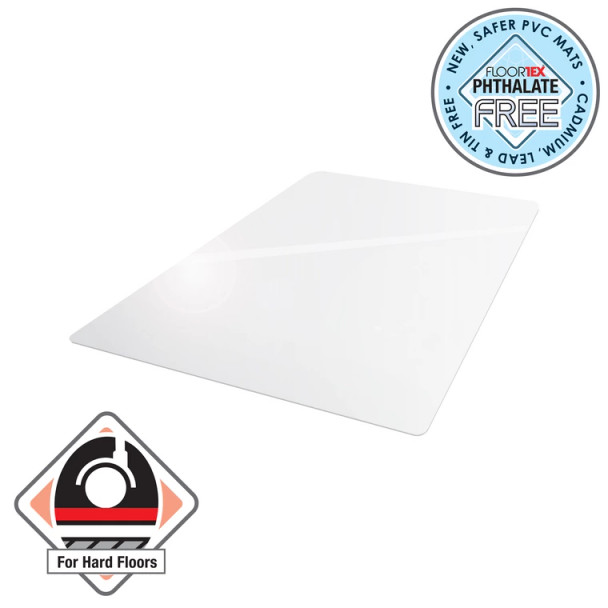 Advantagemat® Vinyl Rectangular Chair Mat for Hard Floor