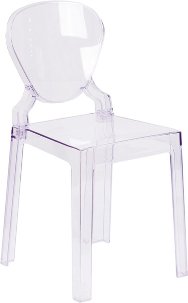 Ghost Chair with Tear Back in Transparent Crystal