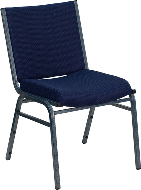 TYCOON Series Heavy Duty Navy Blue Dot Fabric Stack Chair