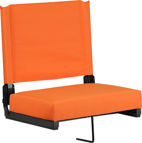 Grandstand Comfort Seats by Flash with Ultra-Padded Seat in Orange