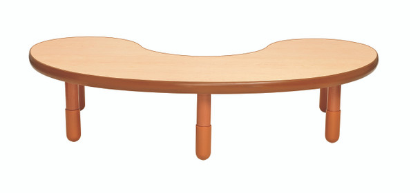BaseLine® Teacher/Kidney Table - Natural Wood with 14" Legs