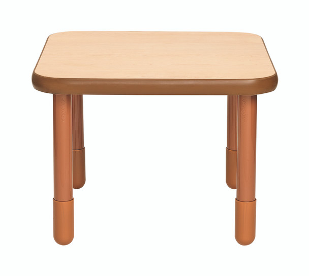 BaseLine® 30" Square Table - Natural Wood with 22" Legs