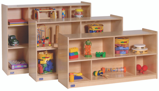 24"H Single Toddler 2-Shelf Mobile Storage