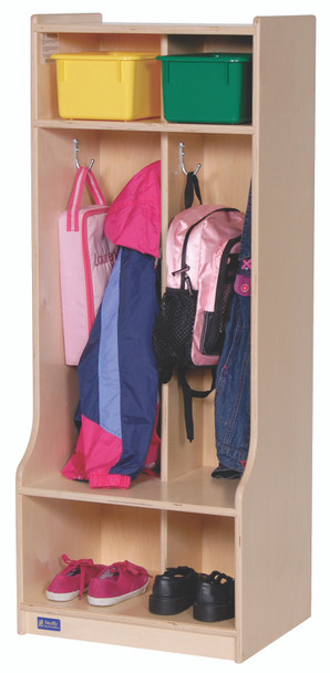 2-Section Locker with Seat/Step