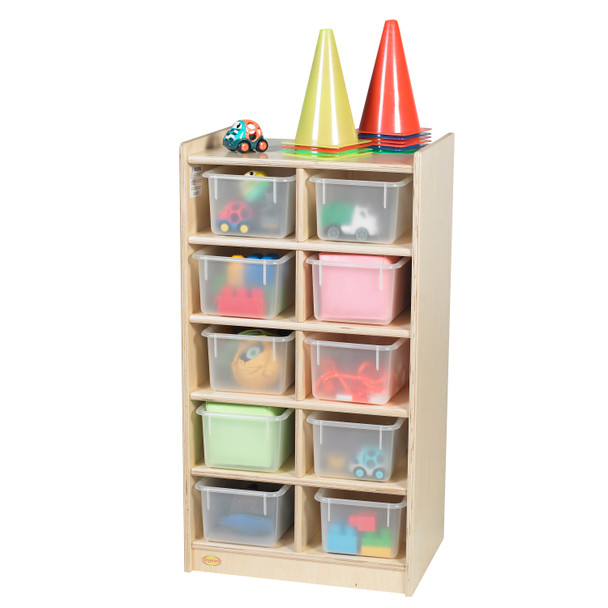 10-Tray Storage with Opaque Trays