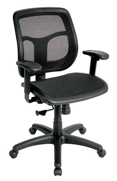 Eurotech Apollo MMT9300 with Synchro Mesh Seat and Back Black Chair