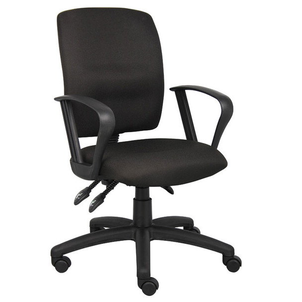 Boss Multi-Function Fabric Task Chair W/Loop Arms