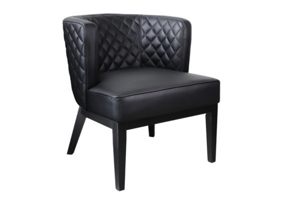 Boss Ava Quilted guest, accent or dining chair - Black