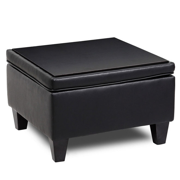 Boss Black Reception Sectional Ottoman