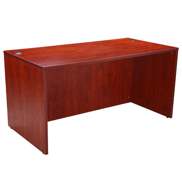 Boss Desk Shell, 66"W X 30"D, Cherry