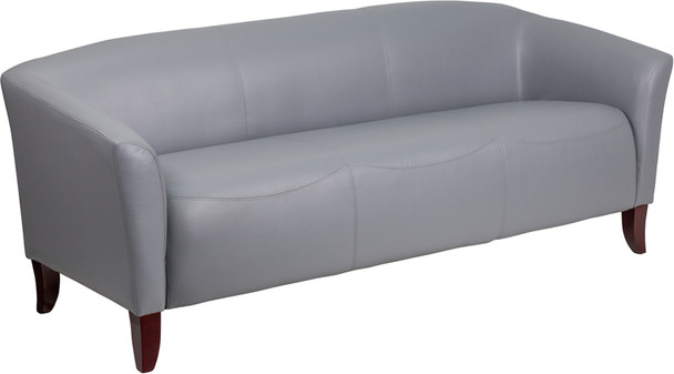 TYCOON Imperial Series Gray Leather Sofa